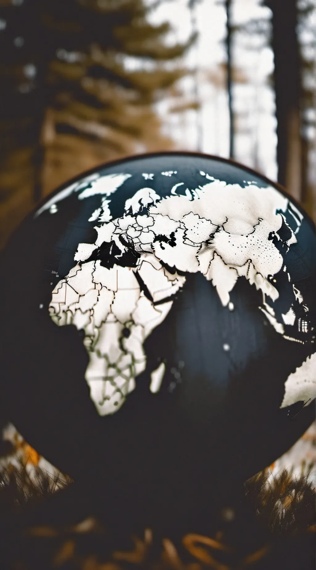 ai character: world map background