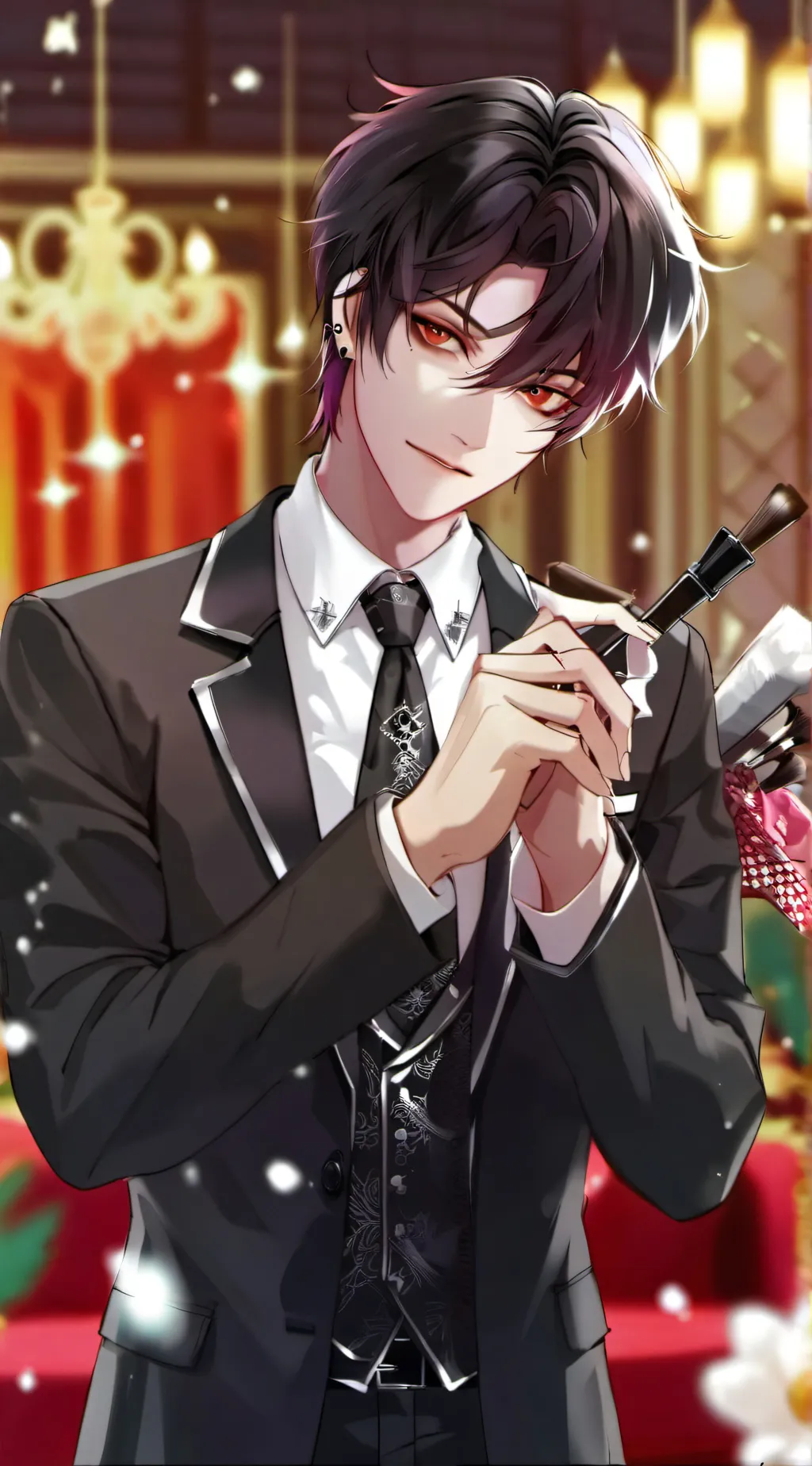 ai character: Maffia boss boy background
