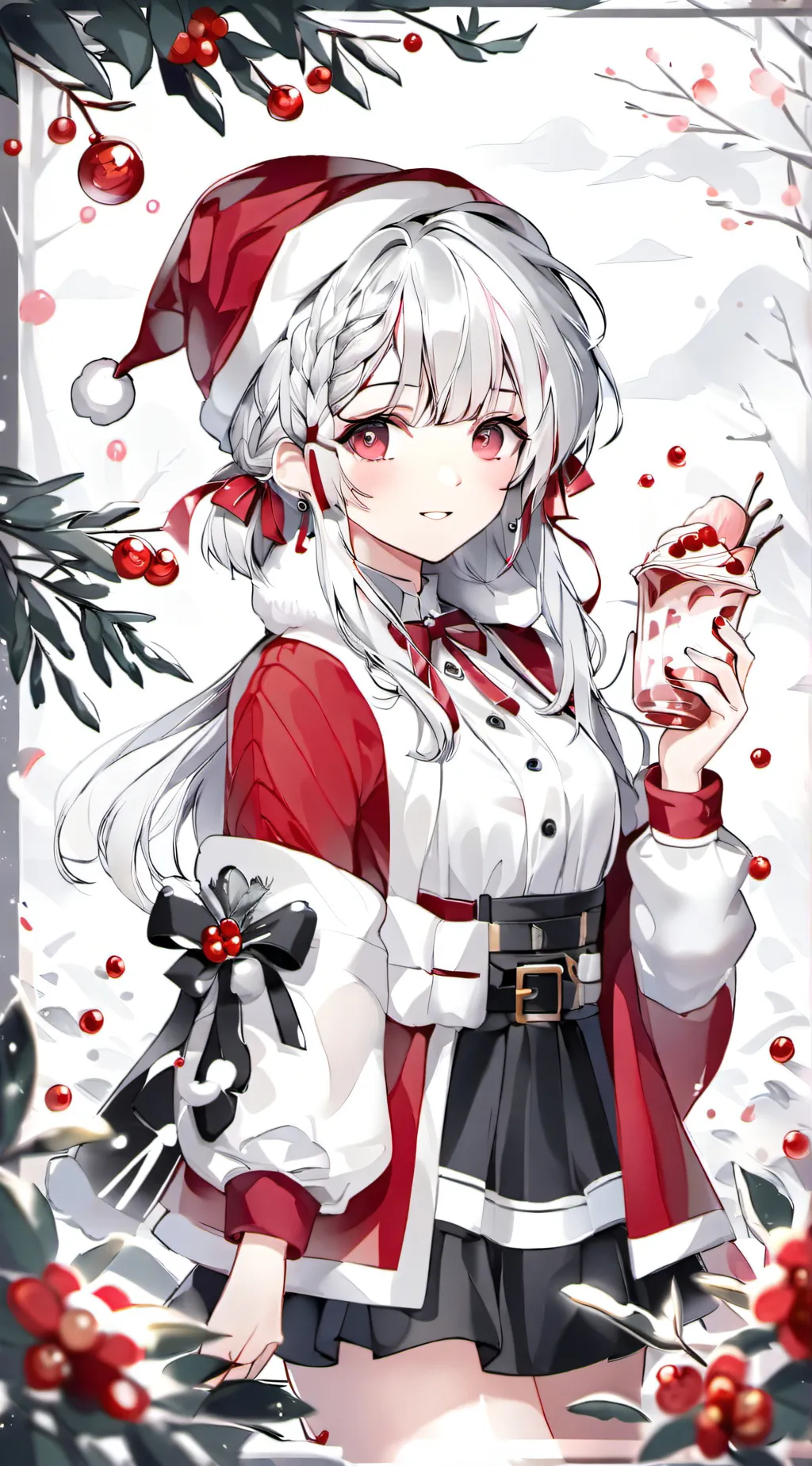 ai character: Mha Christmas talk background