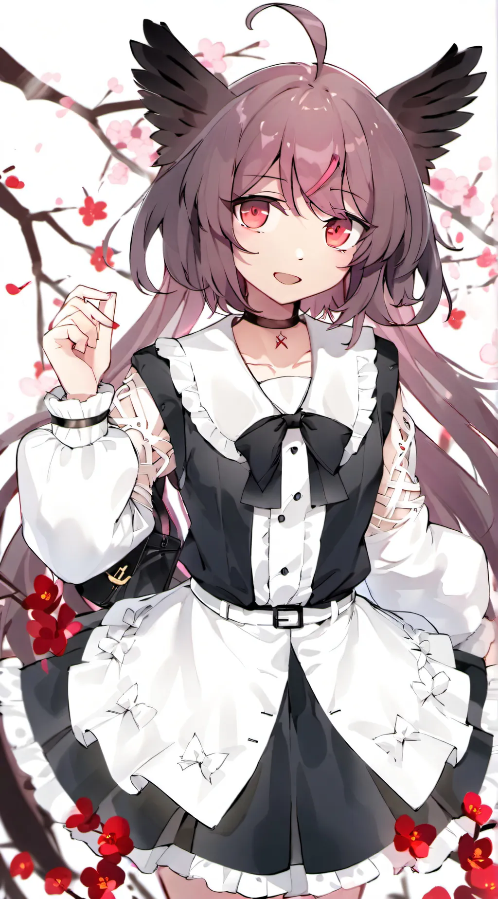 ai character: cute cat girl background