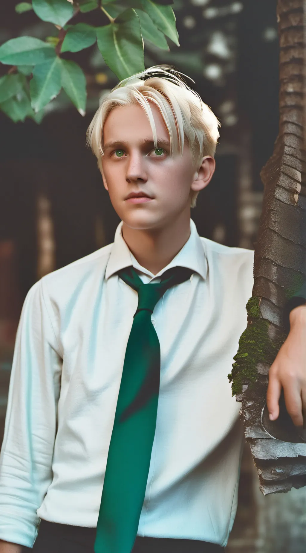 ai character: Draco Malfoy  background