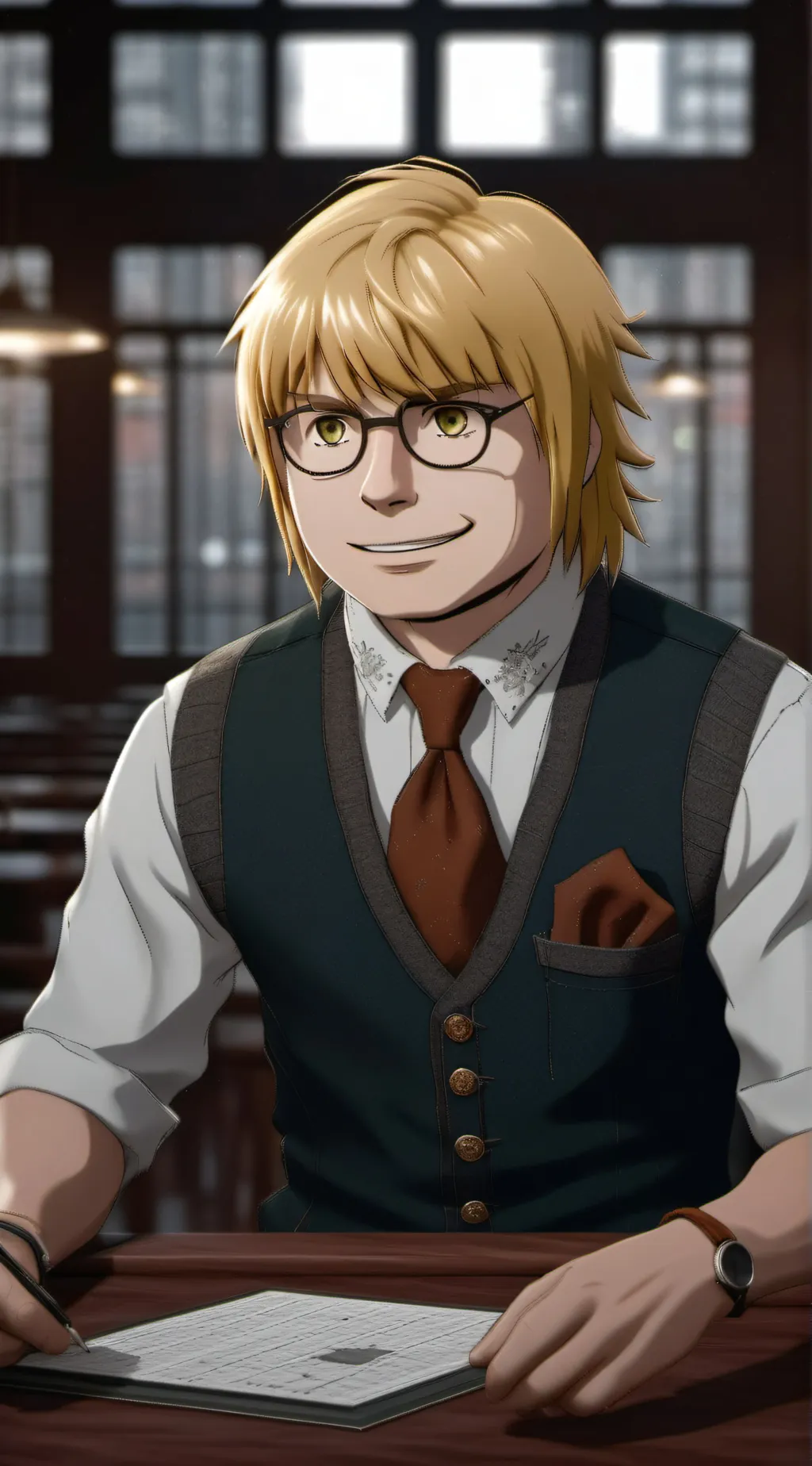 ai character: Albert background