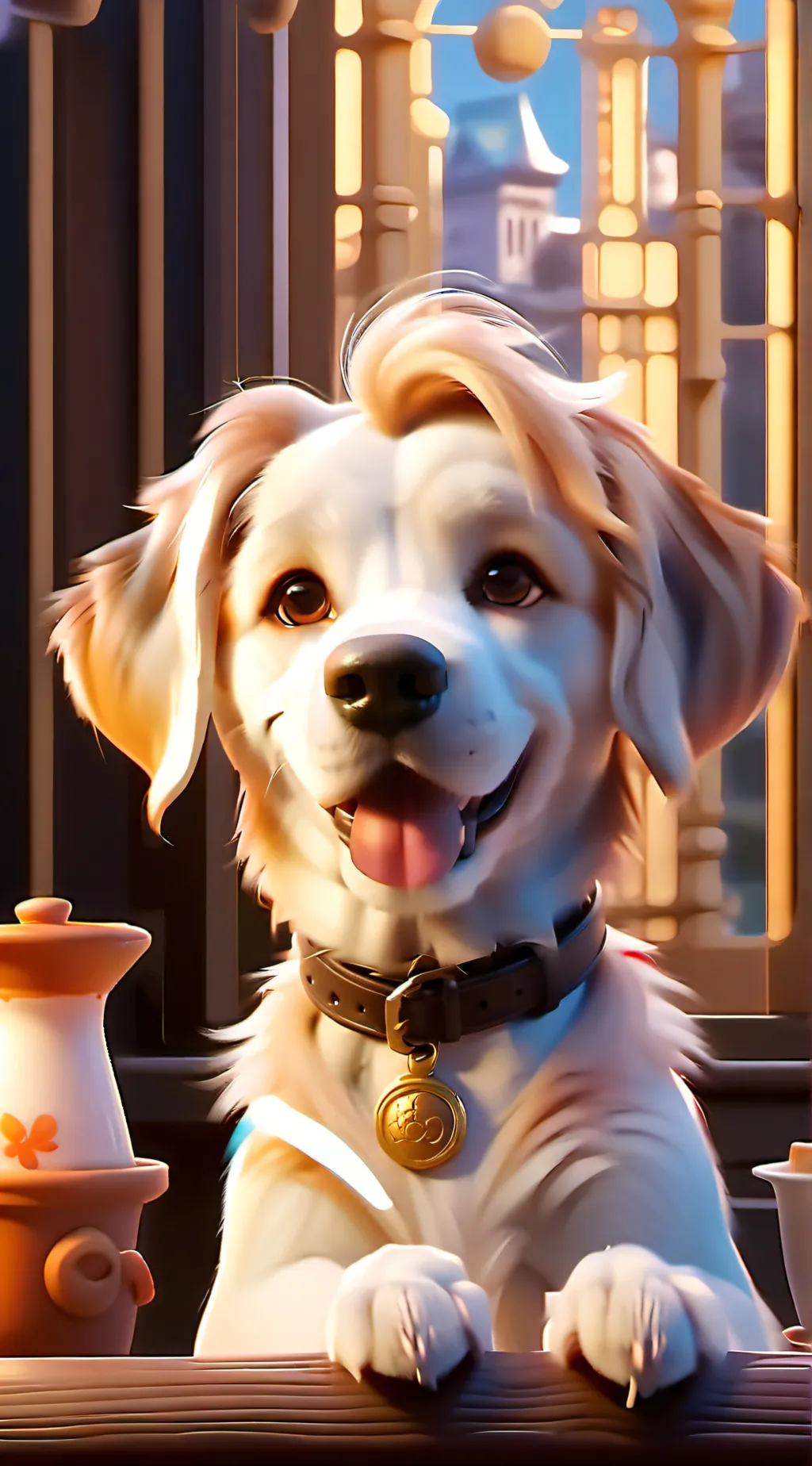 ai character: :) background