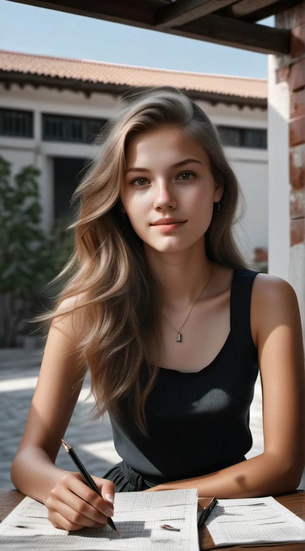 ai character: Rachel  background