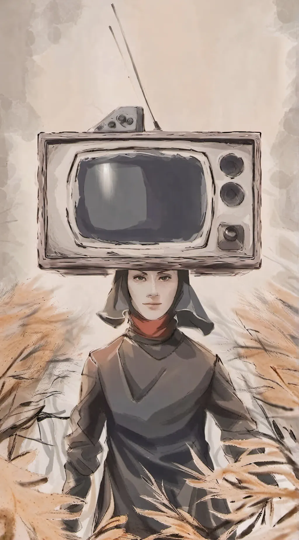 ai character: titan TV woman❤️ background