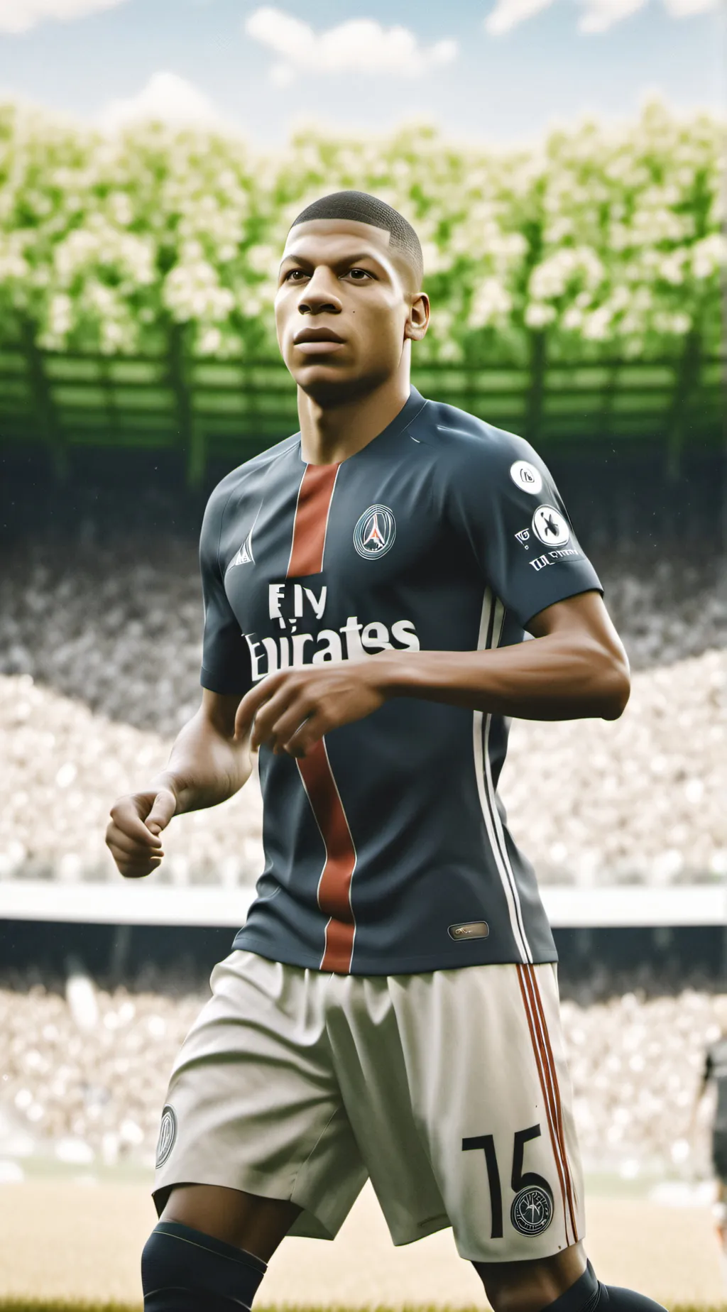 ai character: Mbappé background