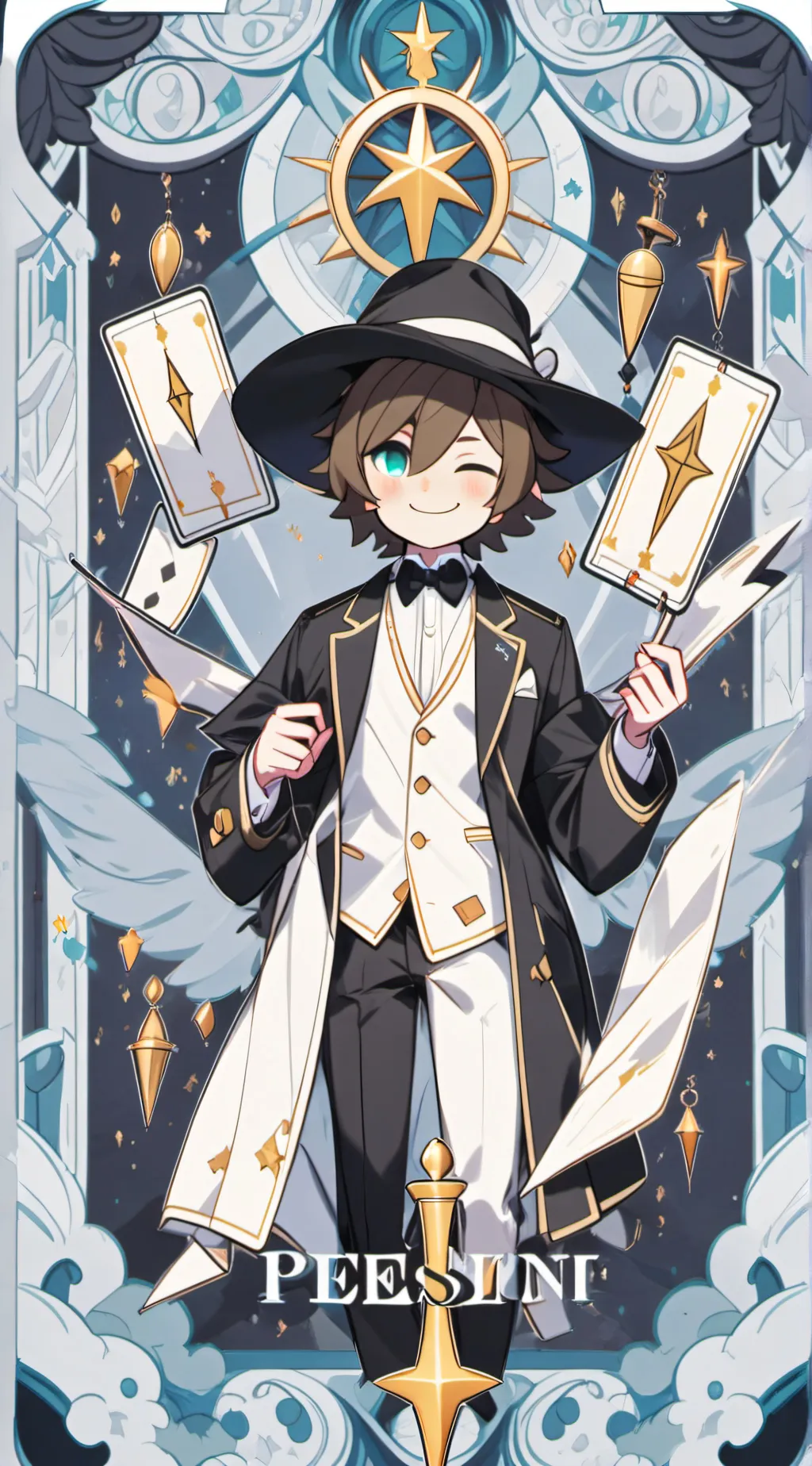 ai character: Sebastian  background