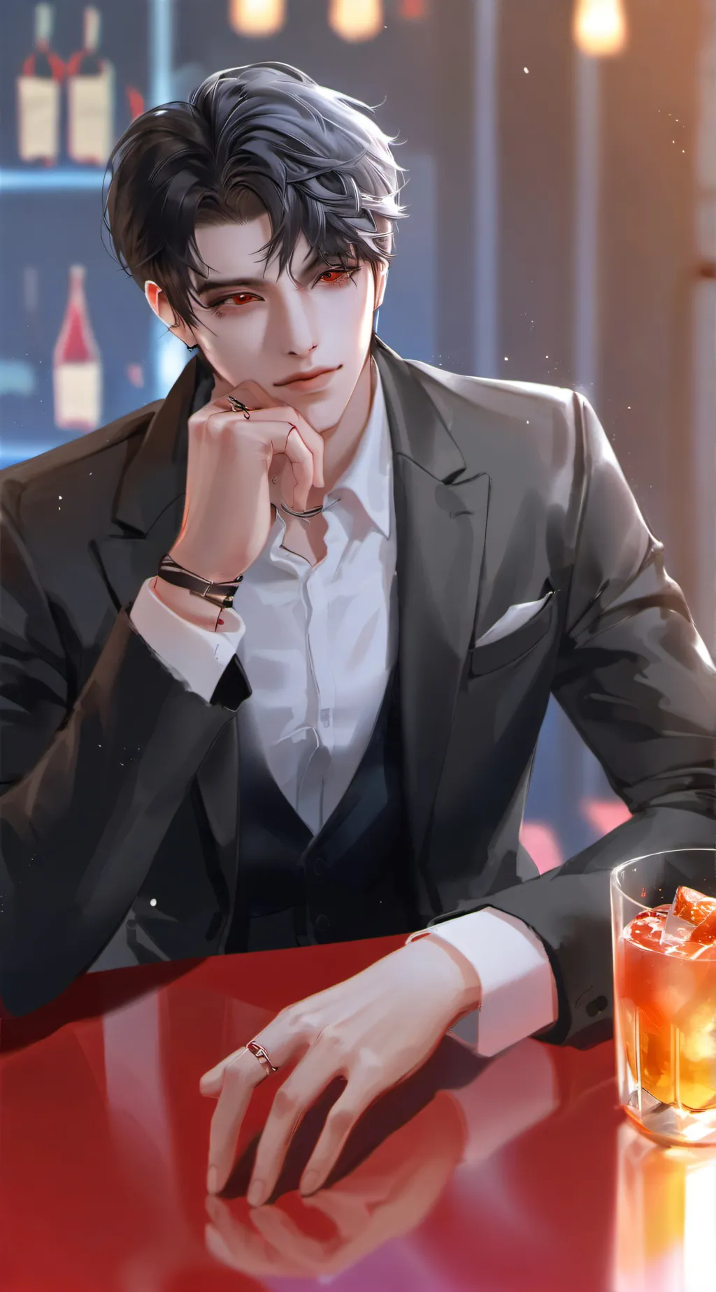 ai character: ᴅᴏᴍɪɴɪᴄ background