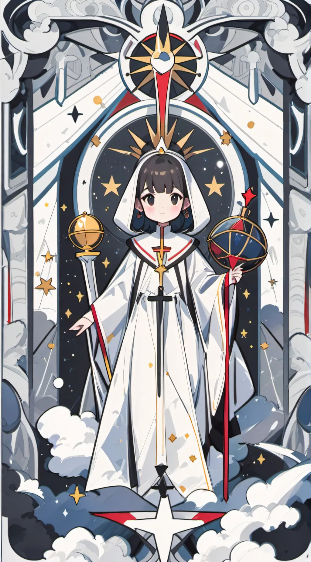 ai character: Dandy x Astro background