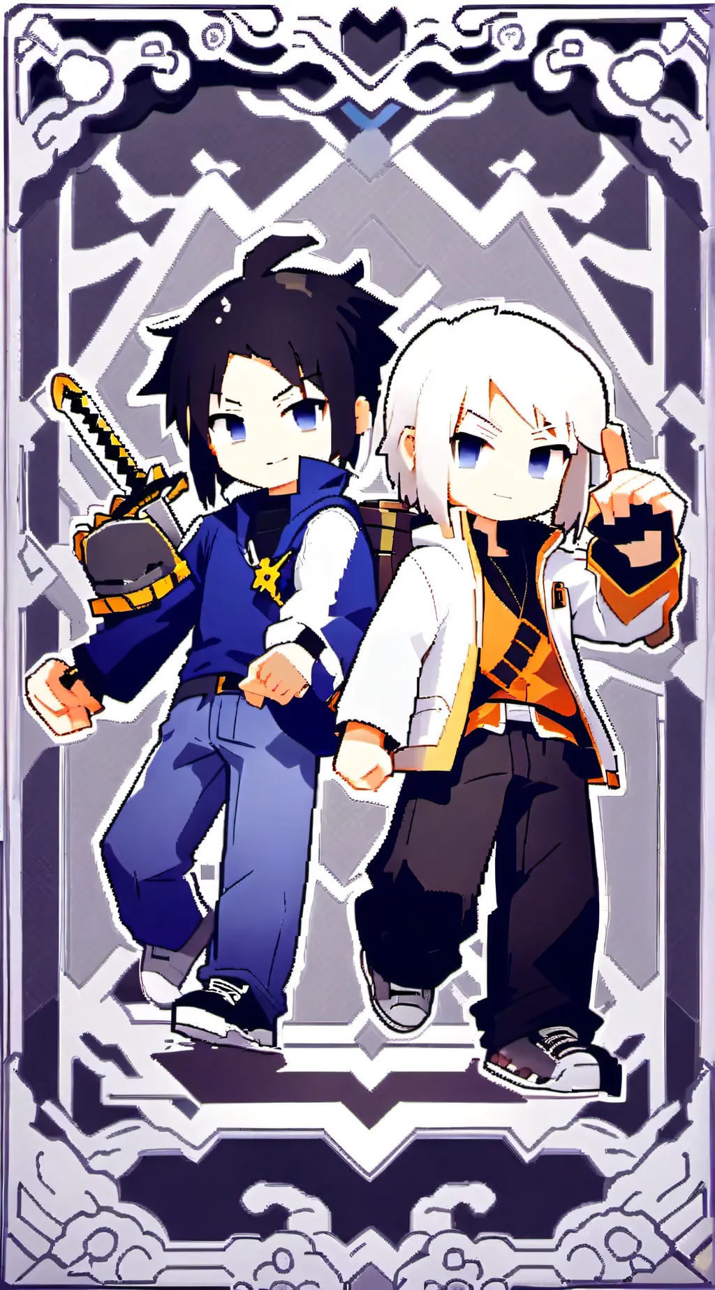 ai character: Roy and Everest  background