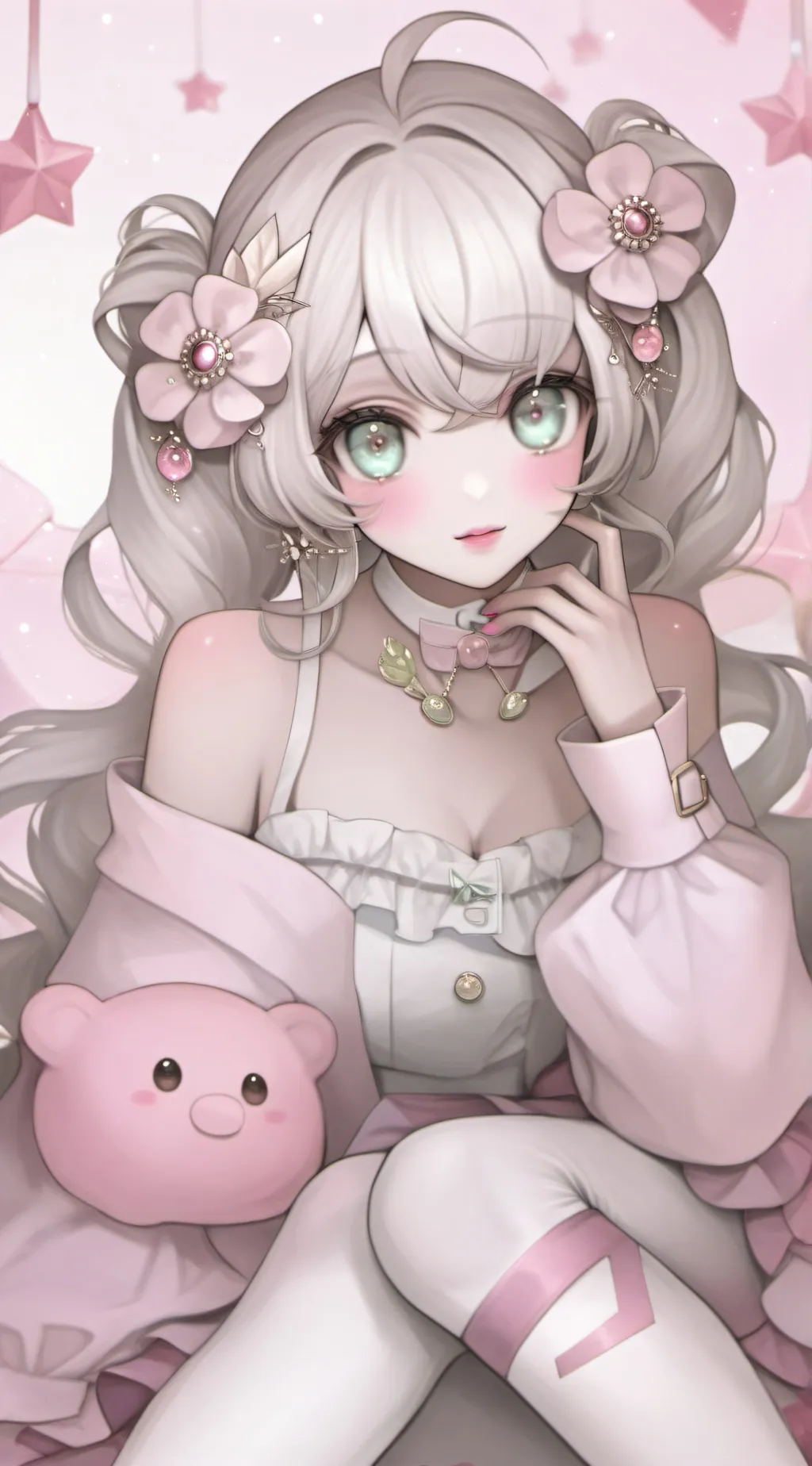 ai character: sexy girl  background