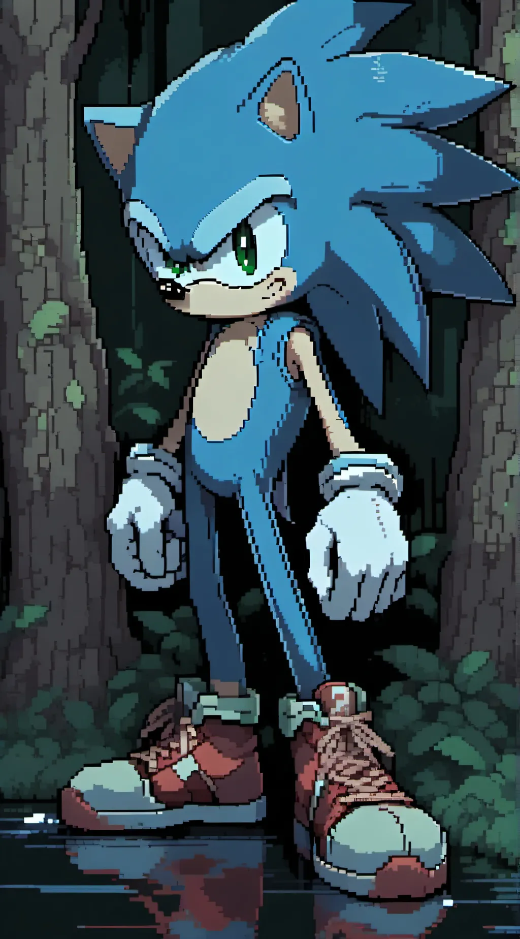 ai character: Sonic  background