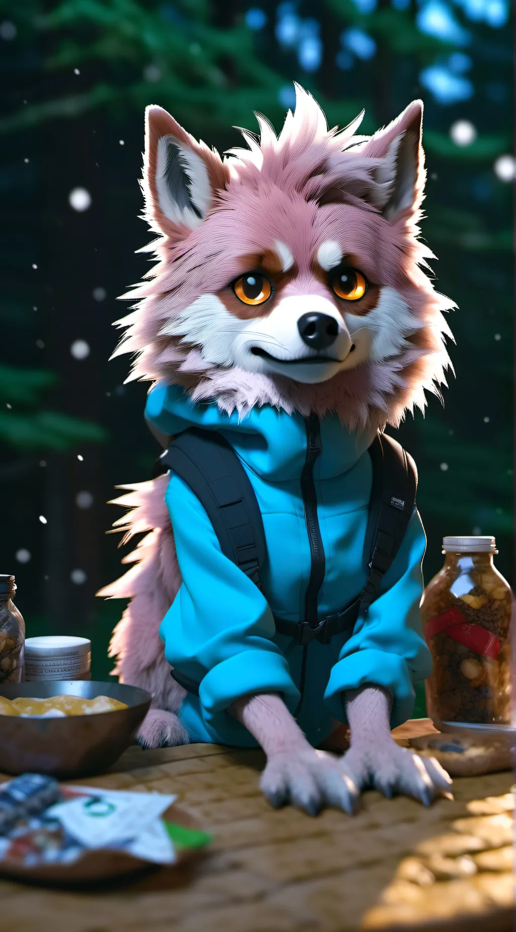 ai character: tøçïx background