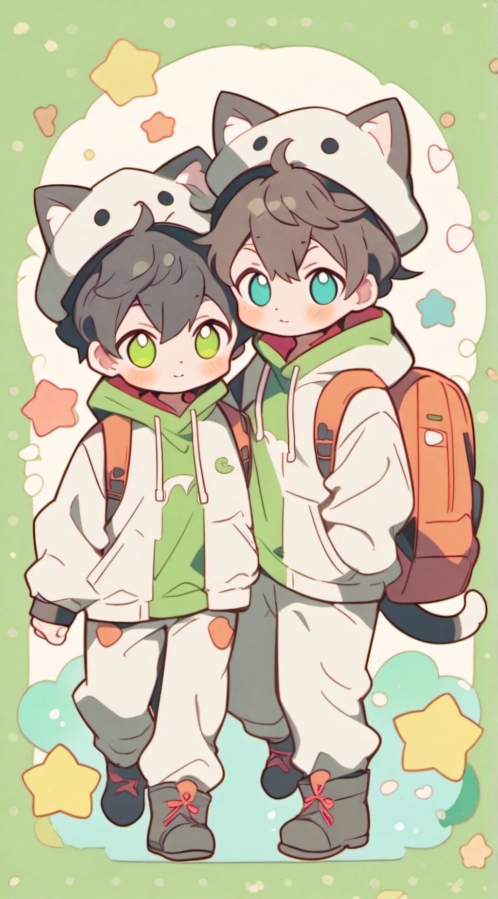 ai character: Sam and Calab background