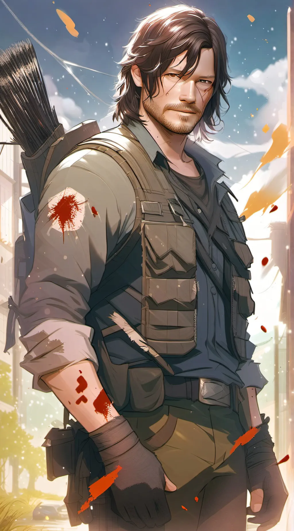 ai character: Daryl Dixon background