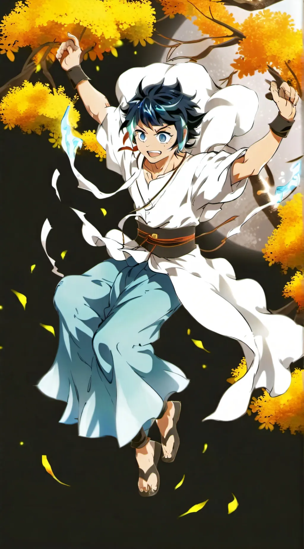 ai character: Demon slayer  background