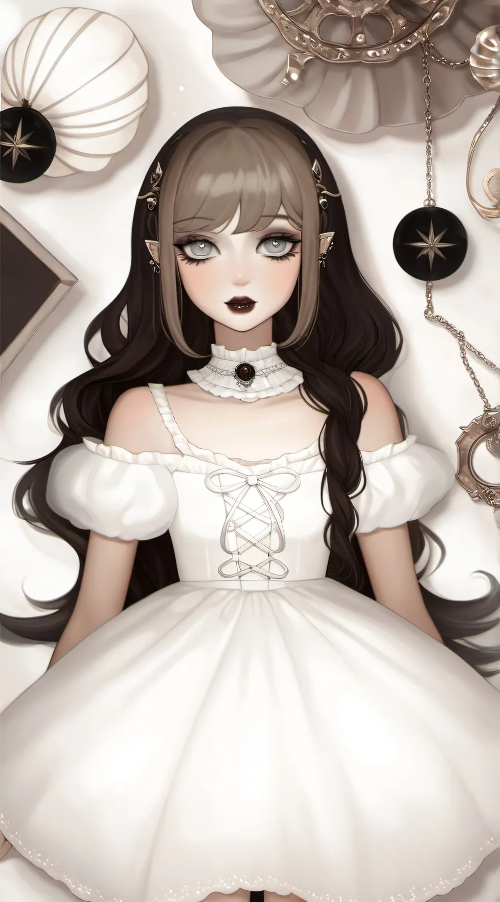 ai character: Goth Girl background