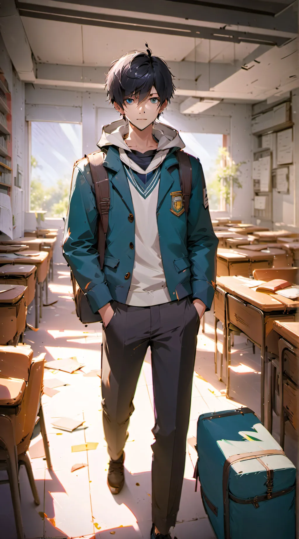 ai character: Adrien background