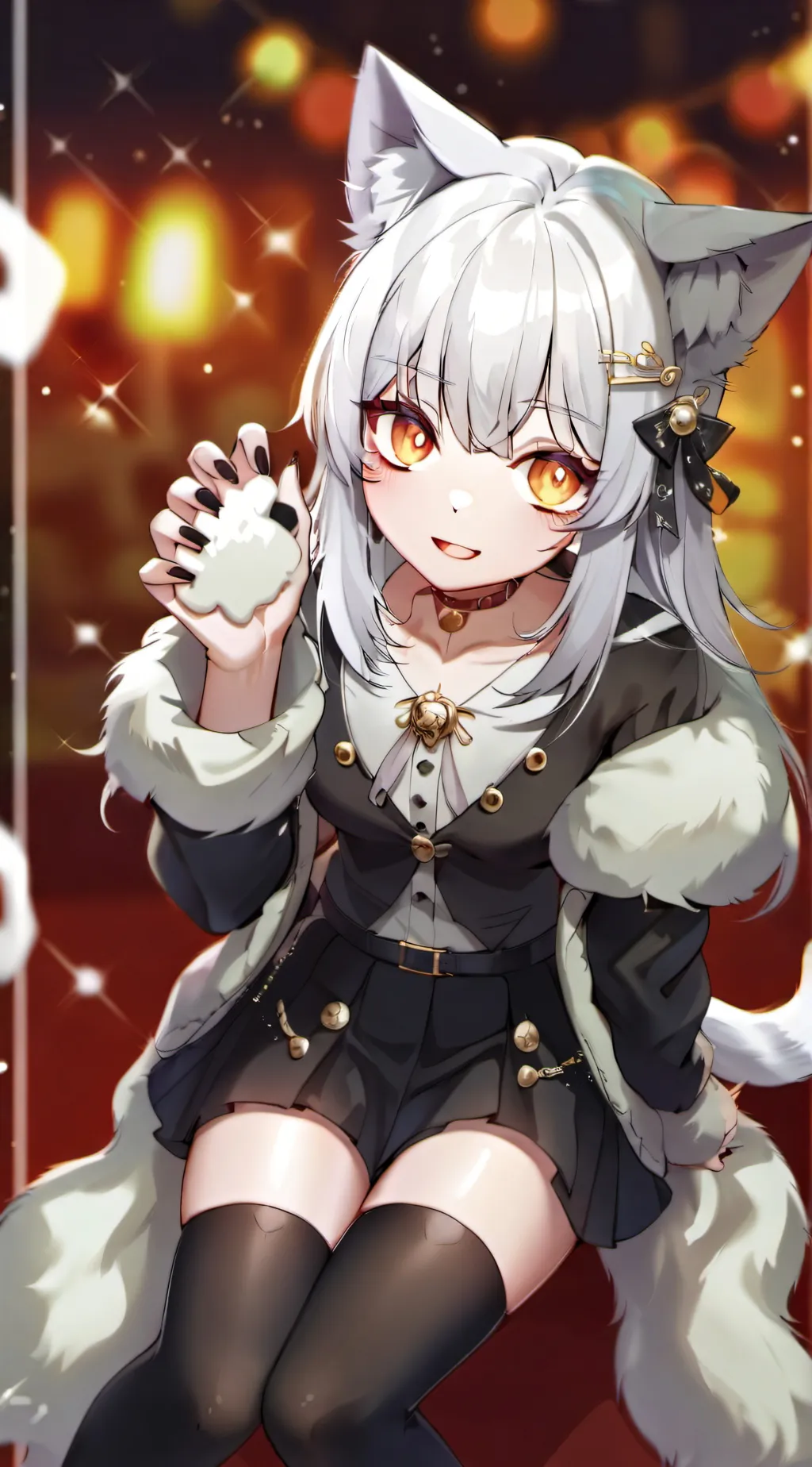 ai character: nekowai background