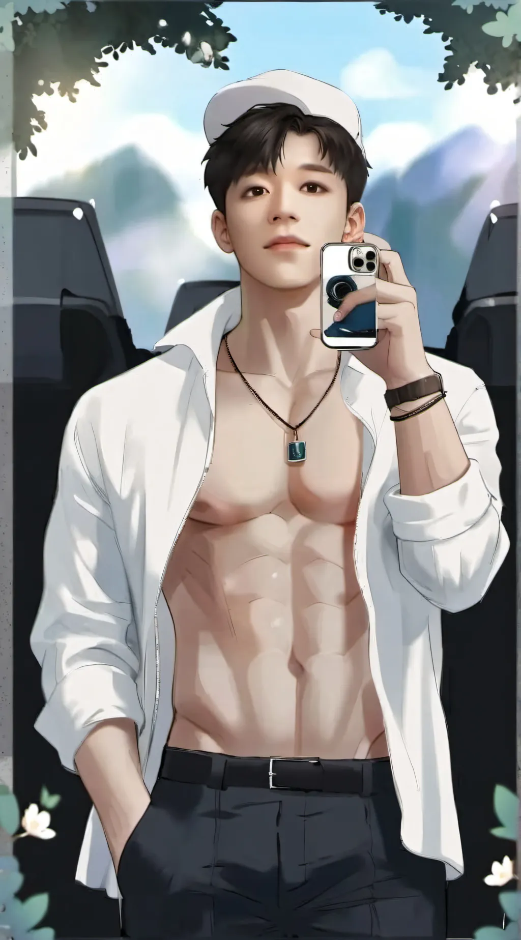 ai character: Lucas  background