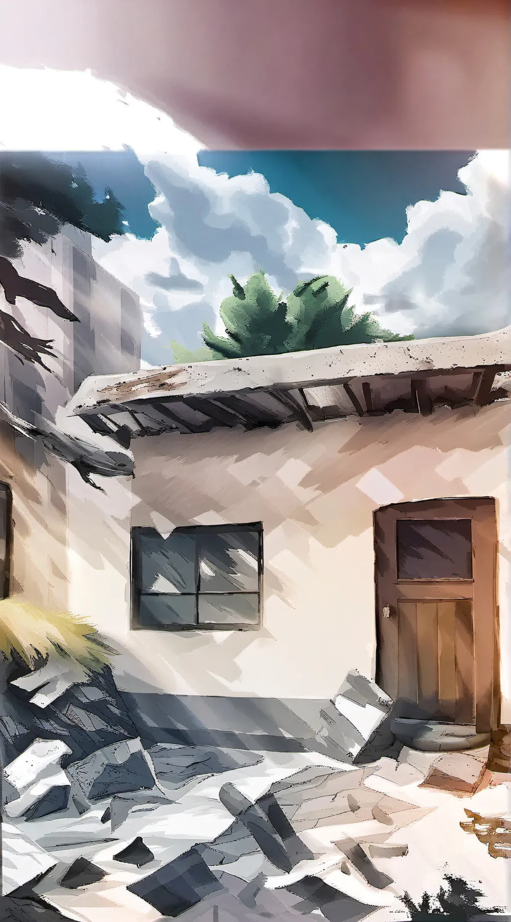 ai character: Circle x Bloomie  background