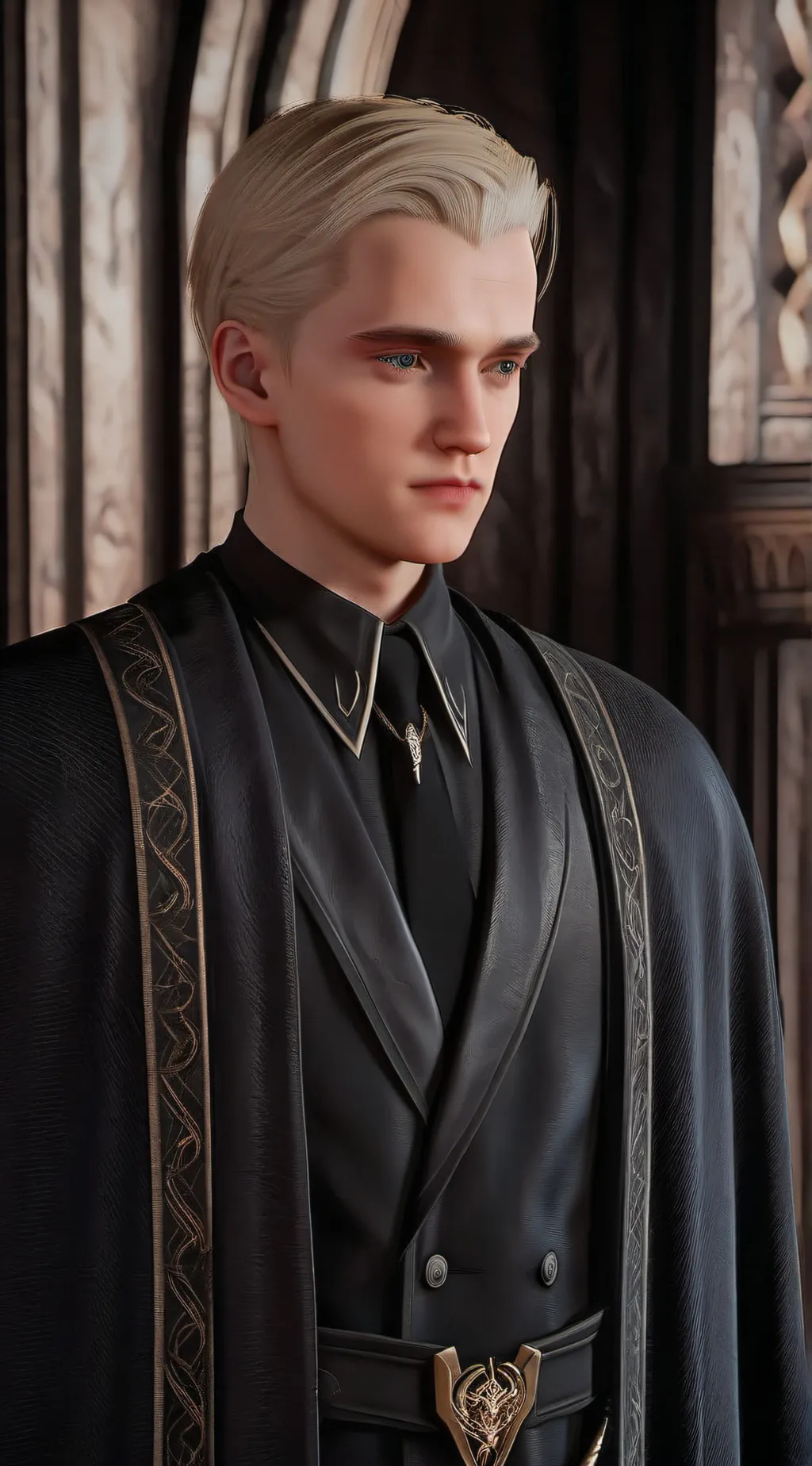 ai character: Draco Malfoy  background