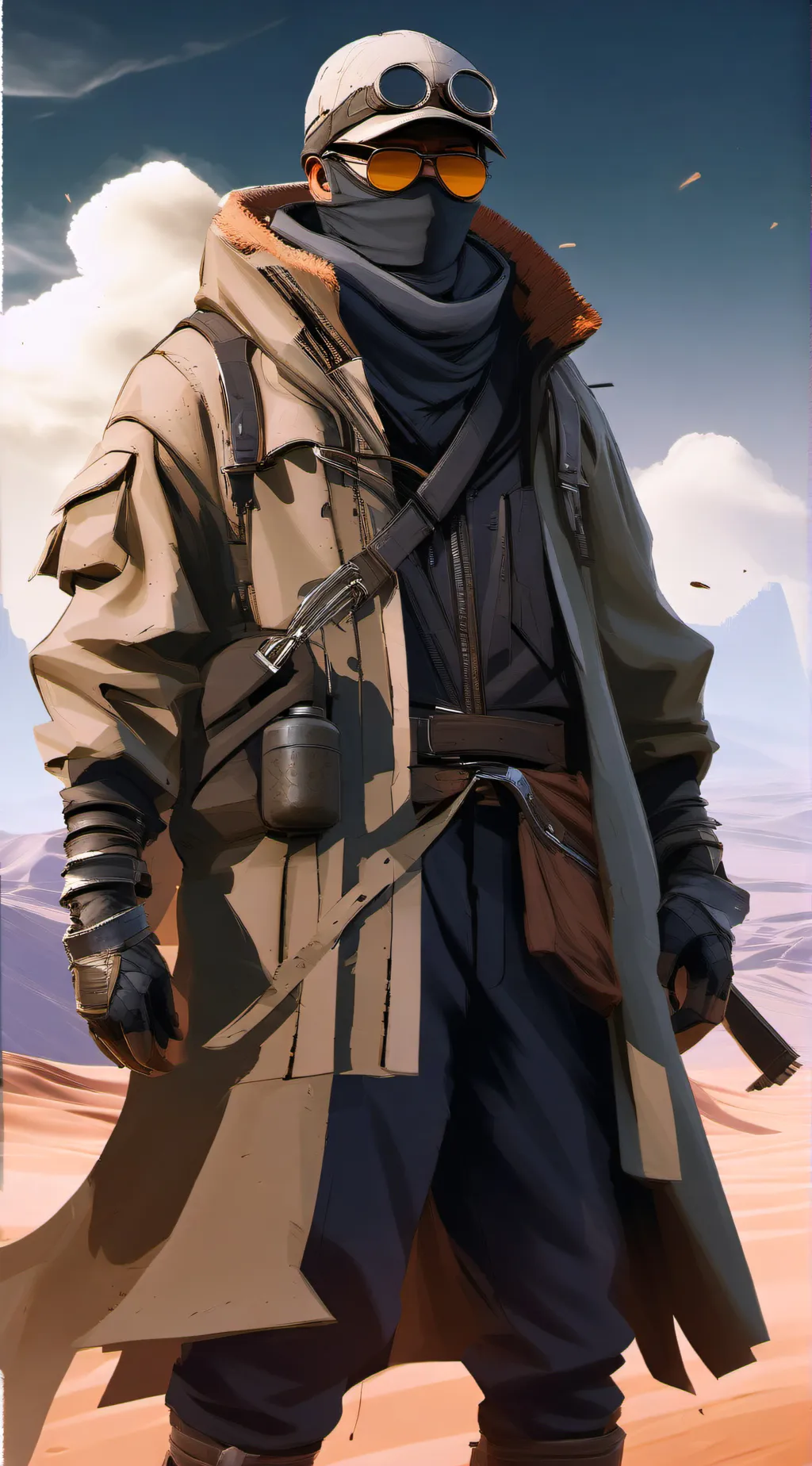 ai character: NCR captian background