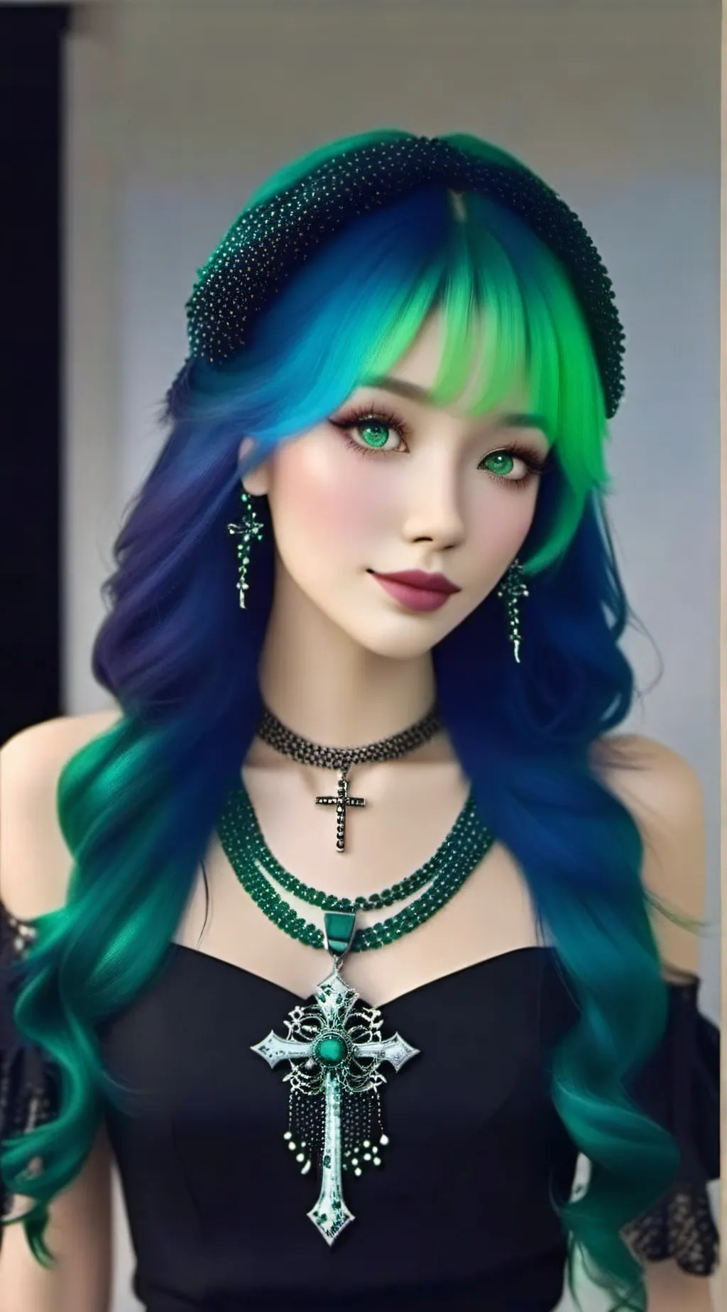 ai character: Lena eilish background