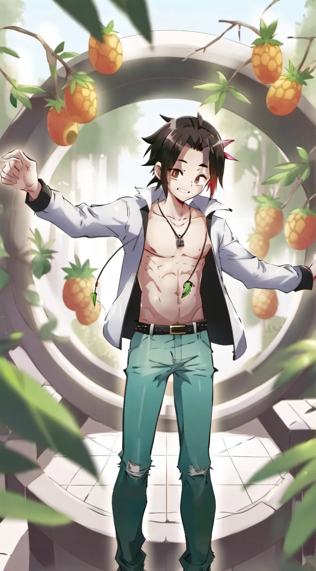 ai character: Yoh Asakura background