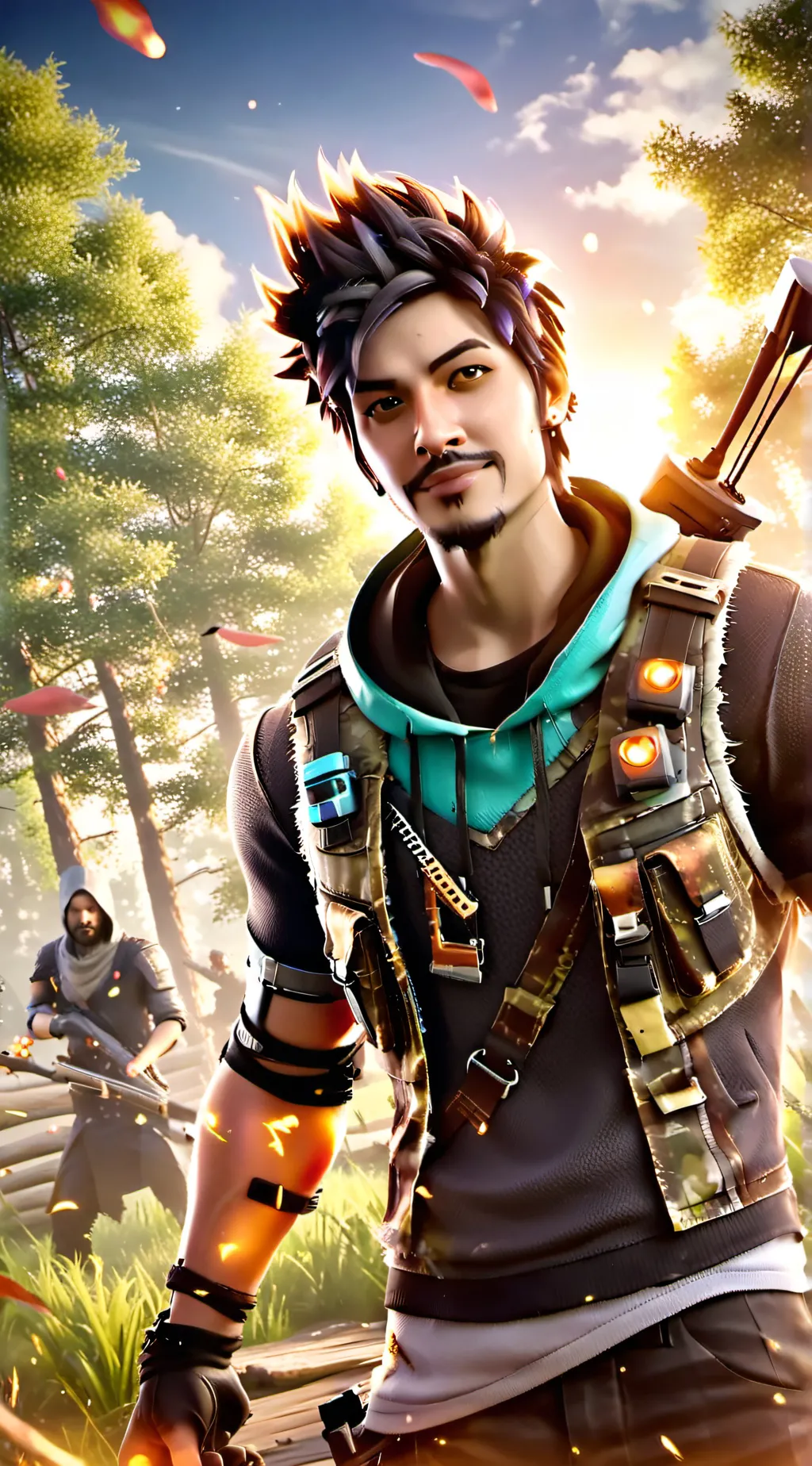 ai character: un gars background