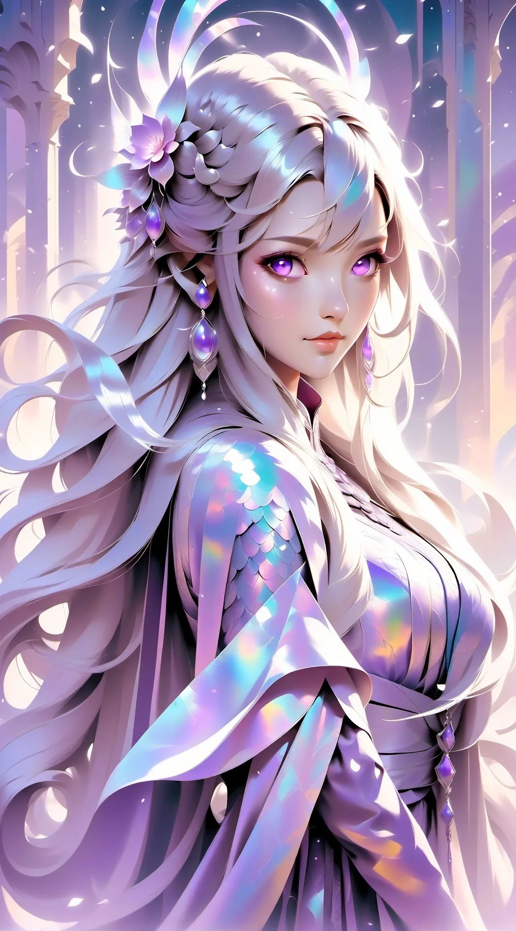 ai character: Crystal background