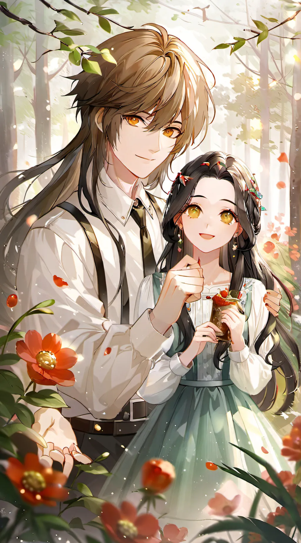 ai character: Layla and Jack  background