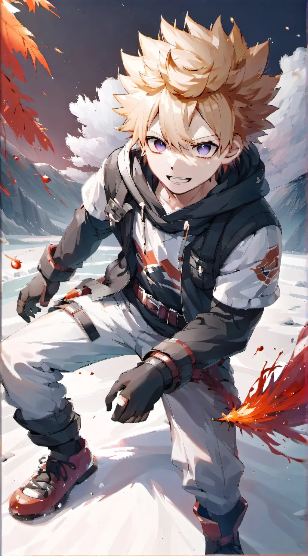 ai character: king bakugo background
