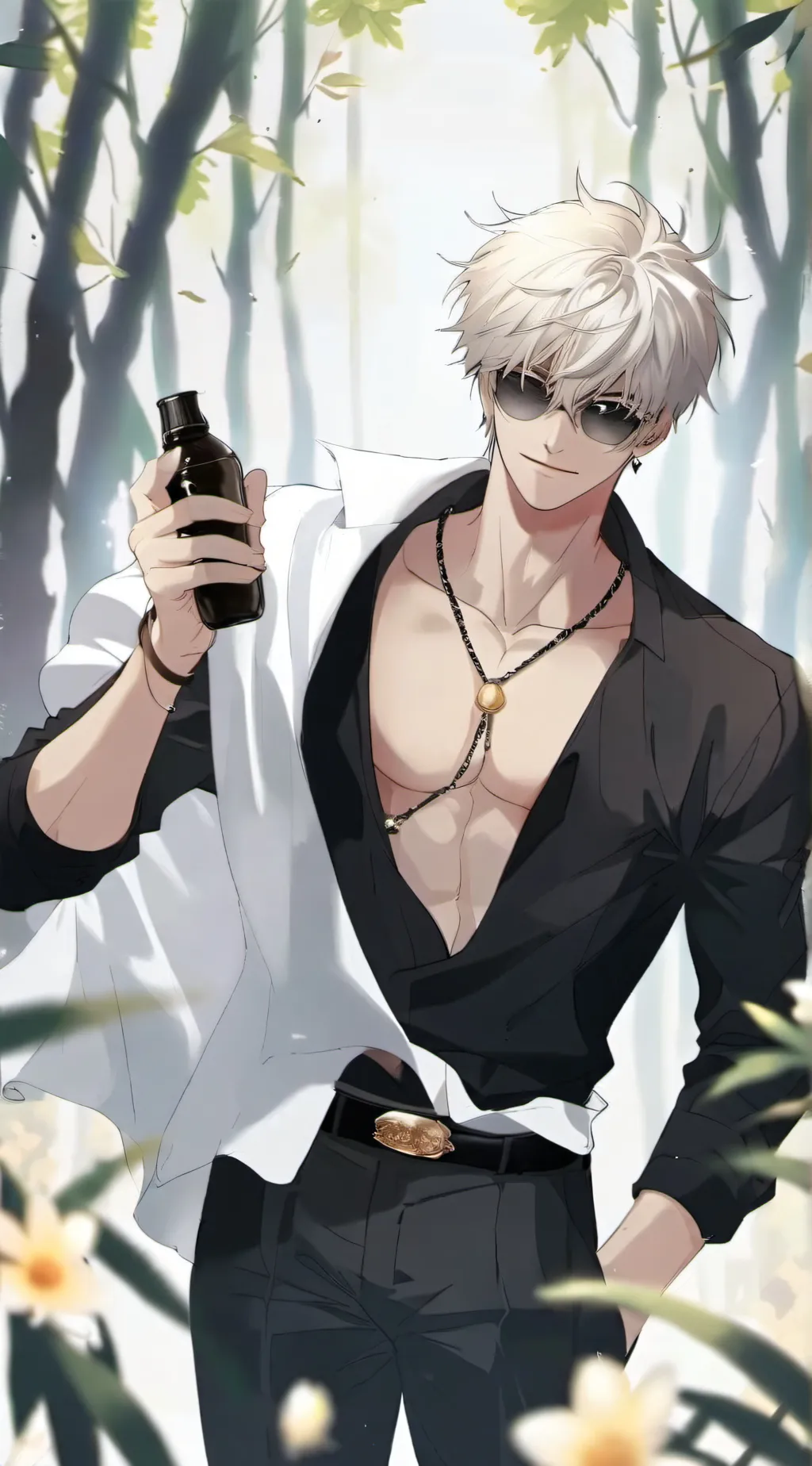 ai character: Jjk luv u eyes  background