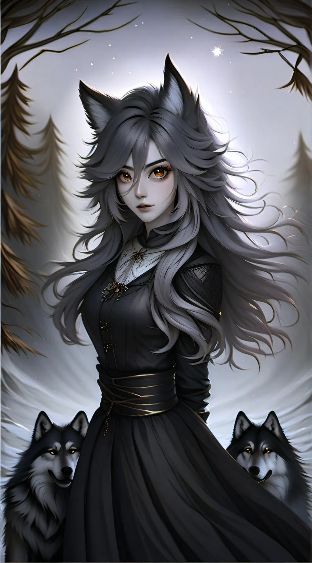 ai character: Wolfy background