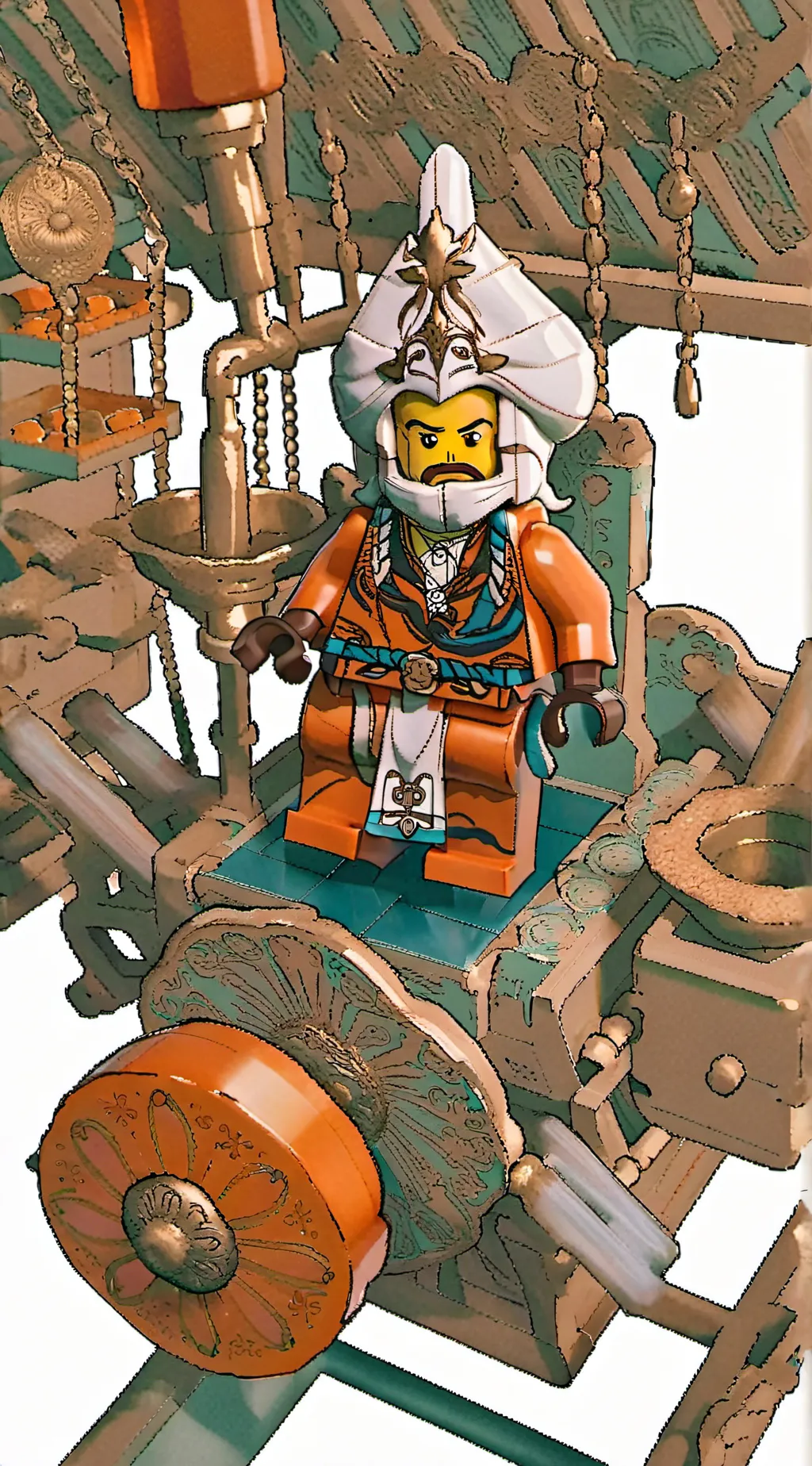 ai character: Lego background