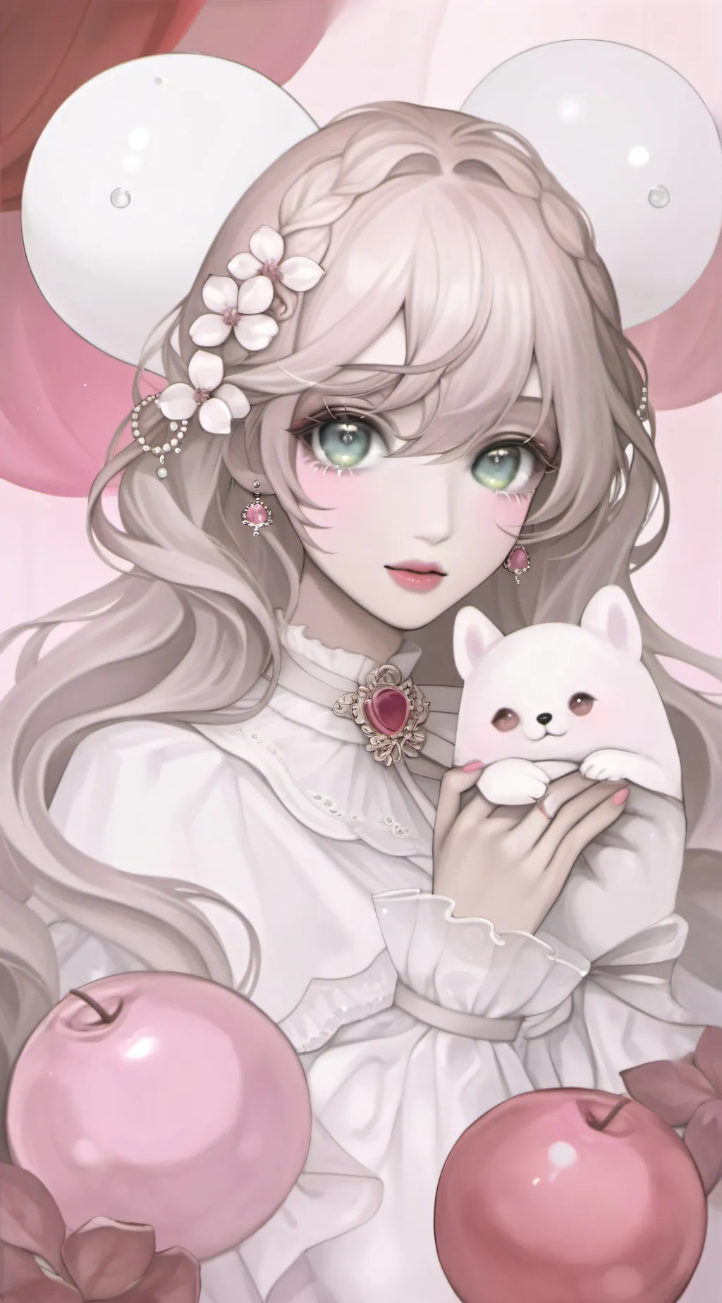 ai character: ・melody💗・ background