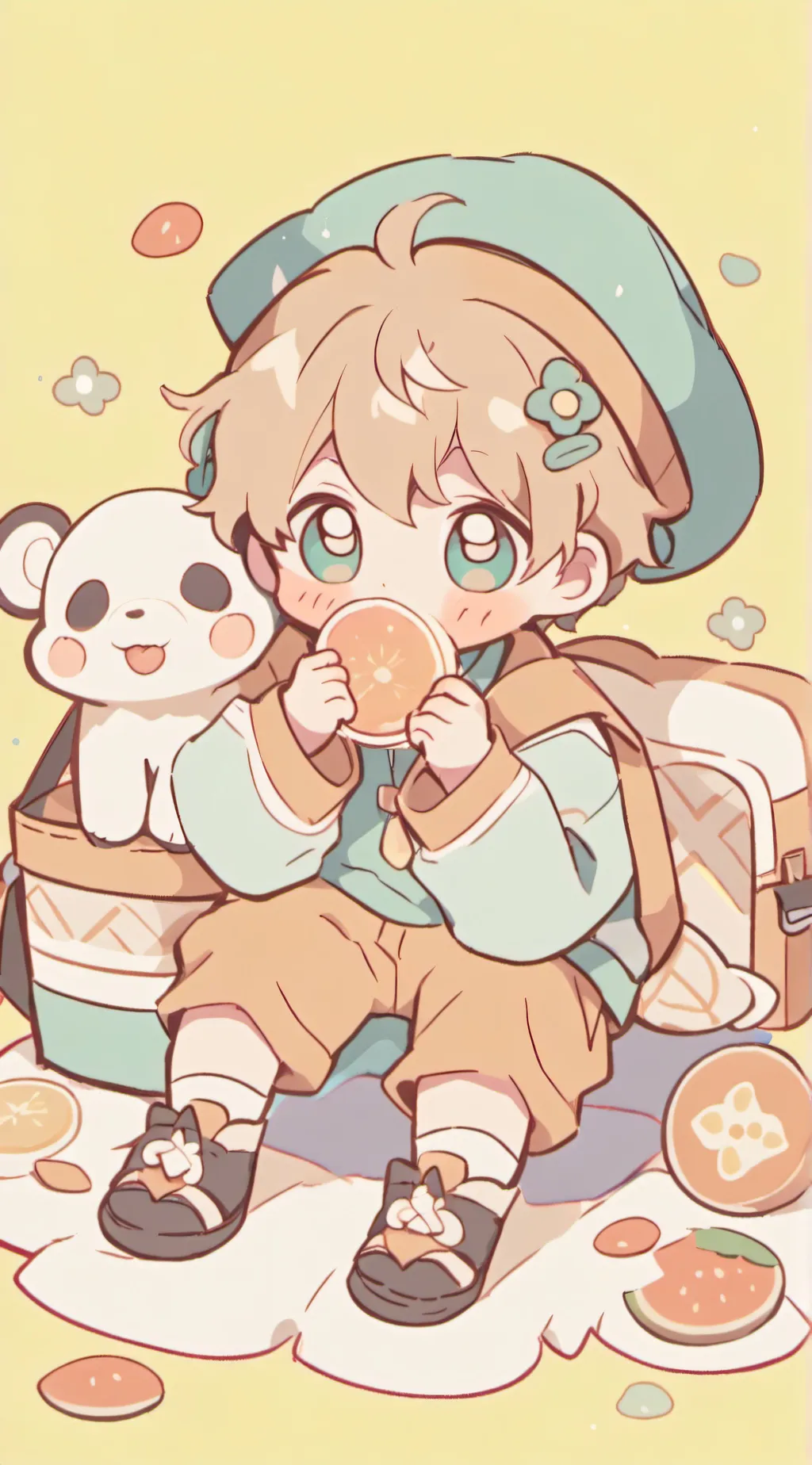 ai character: Baby leo background