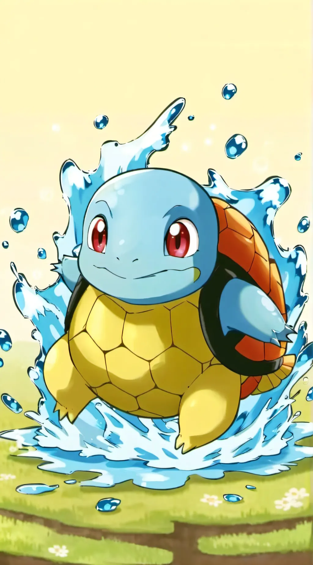 ai character: Squrtle background