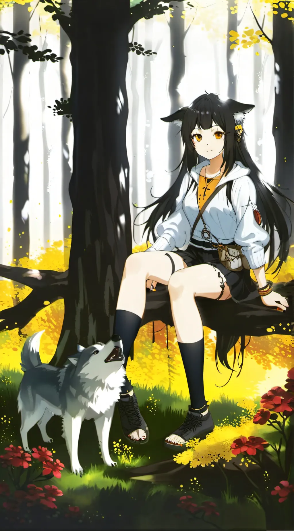 ai character: amelia background