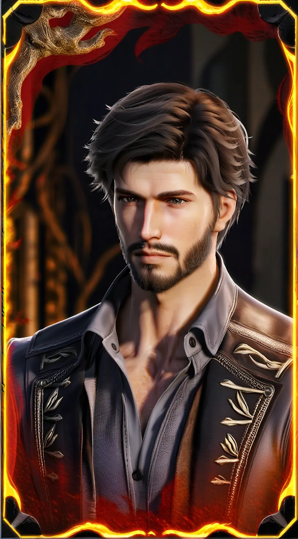 ai character: Damien background