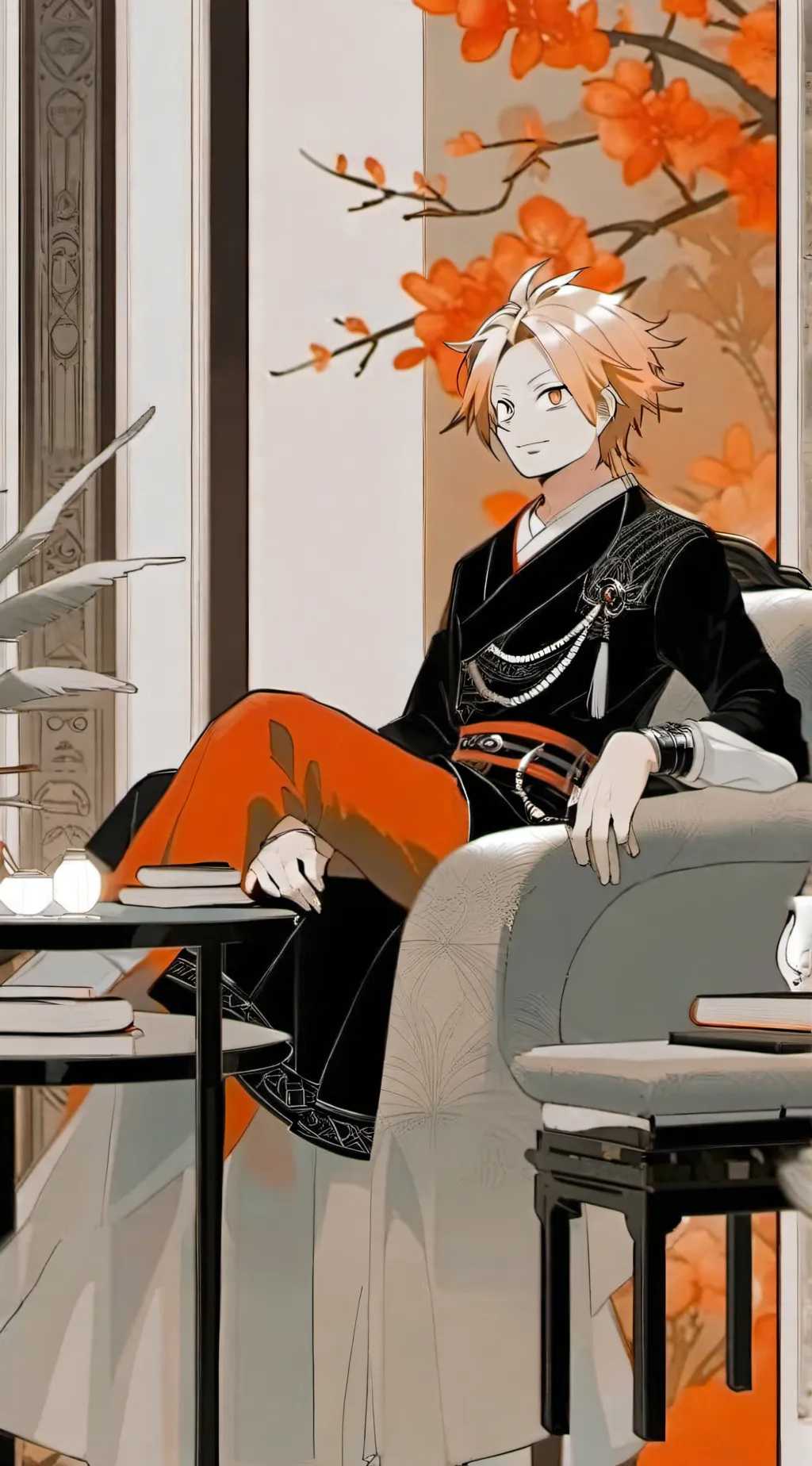 ai character: Denki✨🔆 background