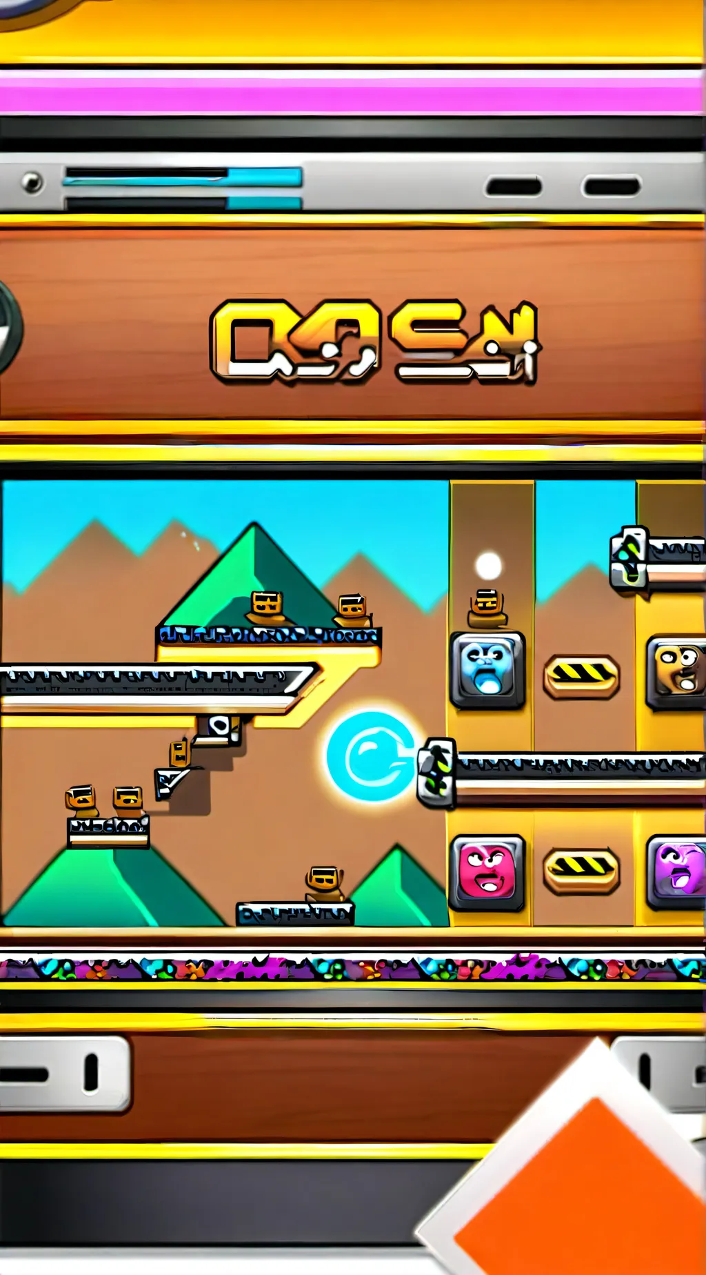 ai character: Geometry Dash background
