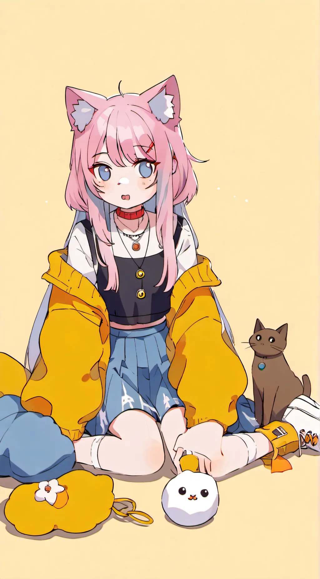 ai character: 😁 background