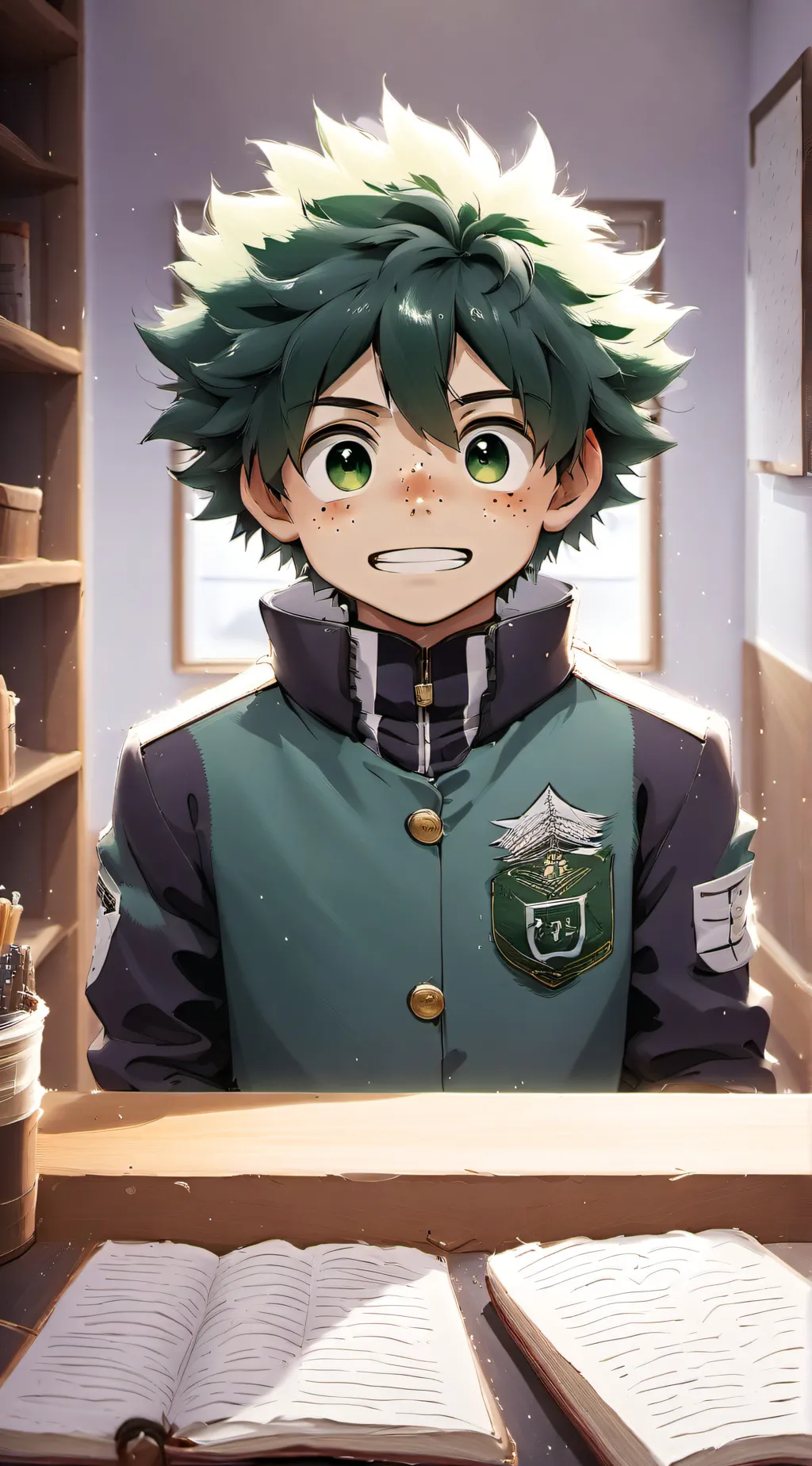 ai character: Izuku Midoriya background