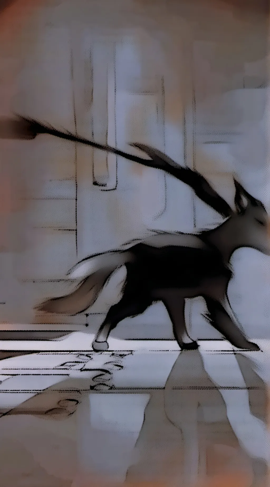 ai character: a little fox.. background