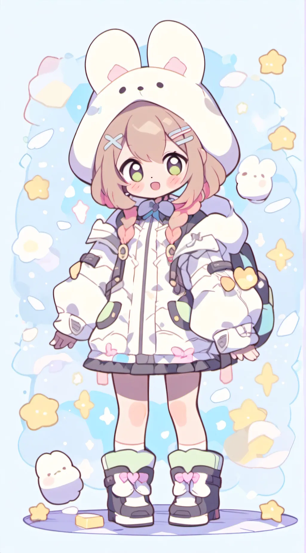 ai character: buns background
