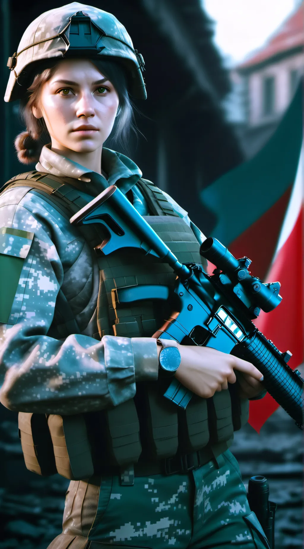 ai character: (Sharlet) War background