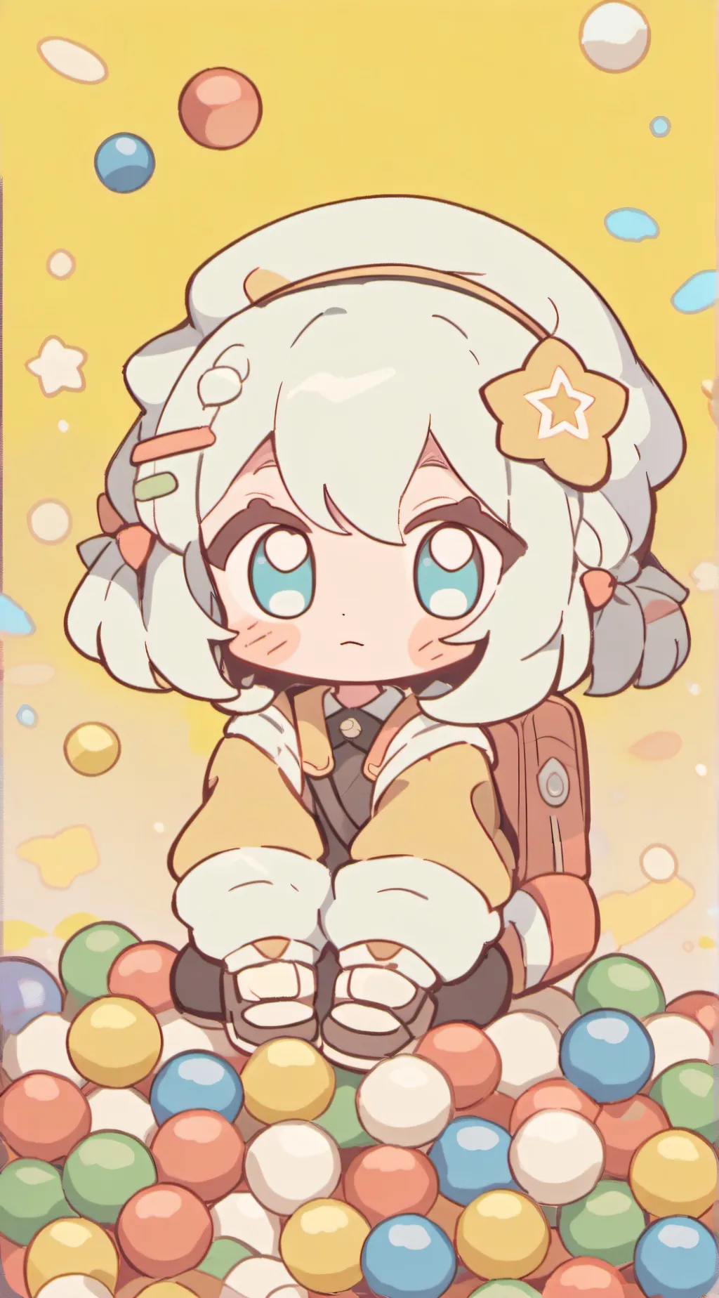 ai character: Sun & Moon Show background