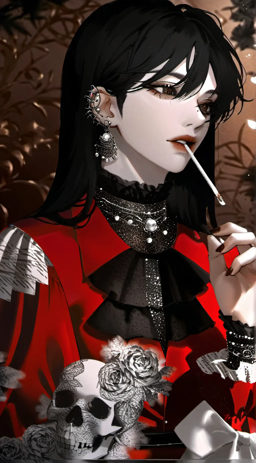 ai character: Rose background